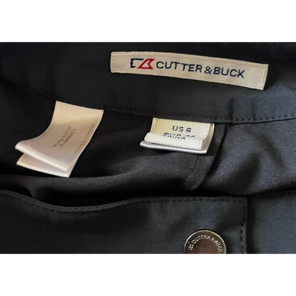 Cutter And Buck Black Hiking Skort Size 6 Has Pockets ! - Picture 3 of 4